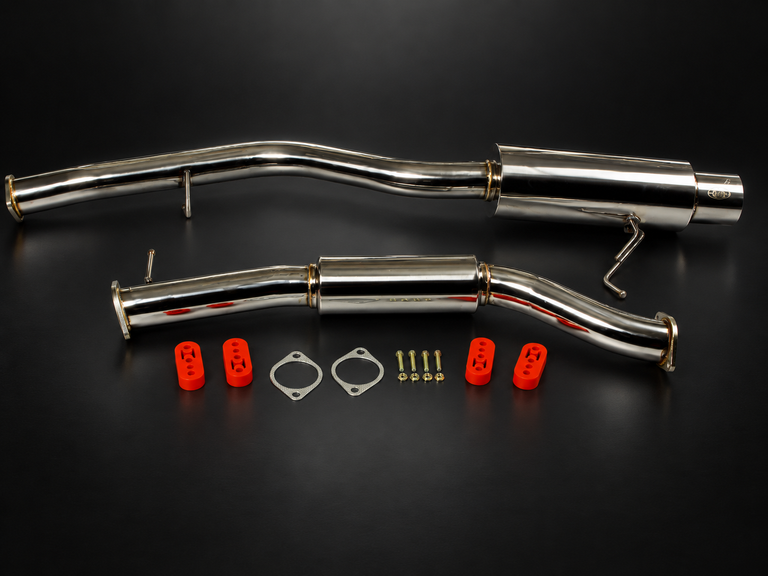 BiJP 3,25″ Edelstahl-Auspuffanlage Mazda RX-7 FD3S Turbo 1992–2002 - Ansicht 1